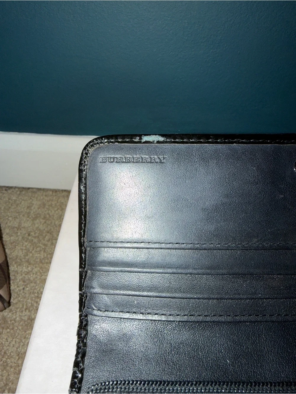 *AUTHENTIC* Vintage Burberry Nova Check Tri-Fold Wallet